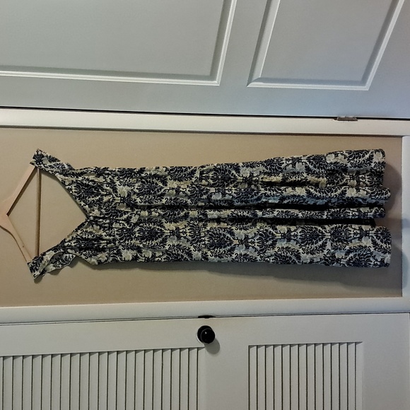 SHEIN Black and Cream Maxi Dress - Picture 2 of 6